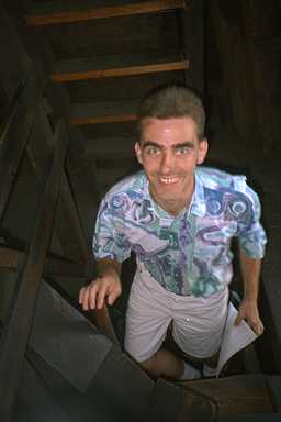 Windm&uuml;hle - Treppe zum Windrad