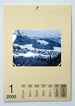 Ganterschwiler Fotokalender 2005 an der Wand Ganterschwiler Fotokalender 2005 an der Wand
